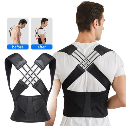 Adjustable Back Brace – Posture Corrector with Full Support