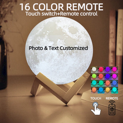 Custom Moon Lamp – 3D Printed LED Lunar Night Light