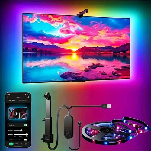 RGBIC TV Backlight – Smart Music-Sync LED Strip (55–75")