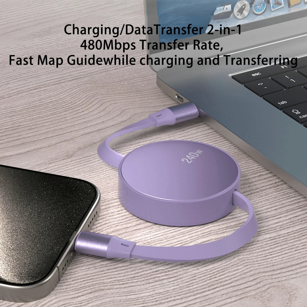 Retractable Type-C Charging Cable