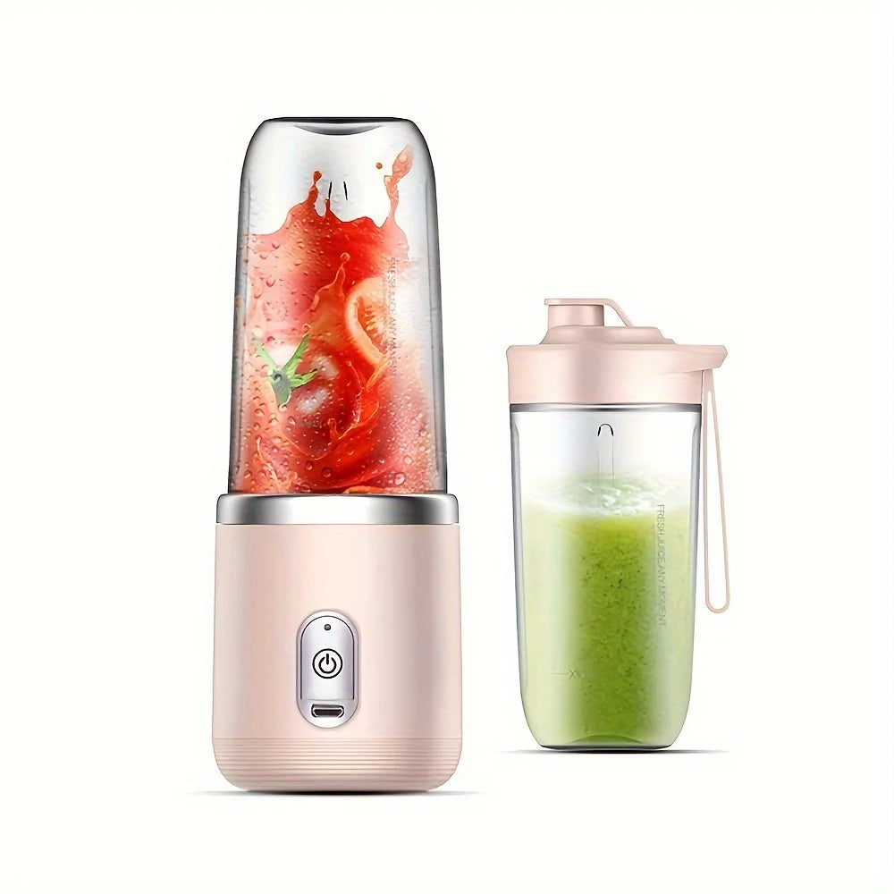 Mini Blender Cup – 6-Blade USB Smoothie & Juice Maker