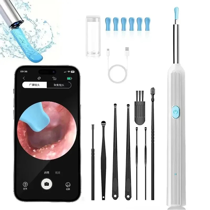 Ear Cleaner with Camera – 8MP Wireless Rechargeable Kit