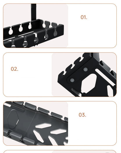 Under-Desk Cable Rack – No-Drill Organizer for Office Wires