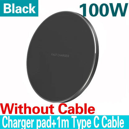 100W Wireless Charger Pad – Fast Charge for iPhone & Android