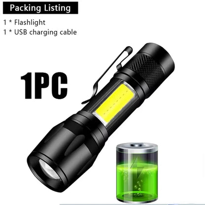 Strong Power Rechargeable LED Flashlight
