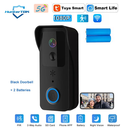 Tuya WiFi Video Doorbell – 1080P Smart Outdoor Camera