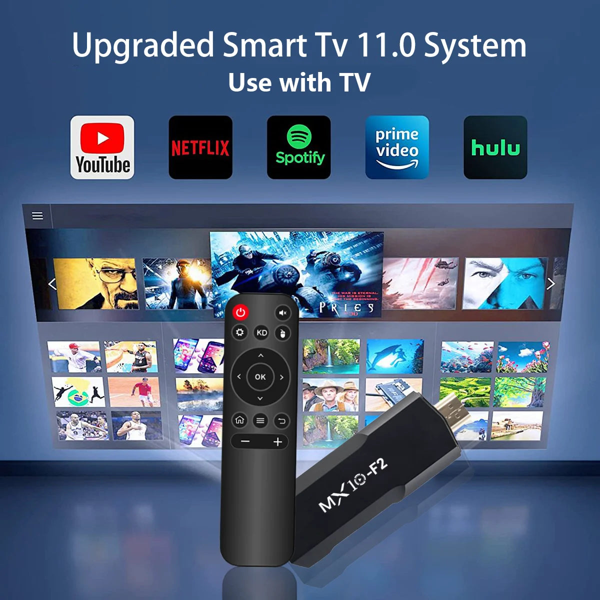 Android TV Stick MX10 F2 4K
