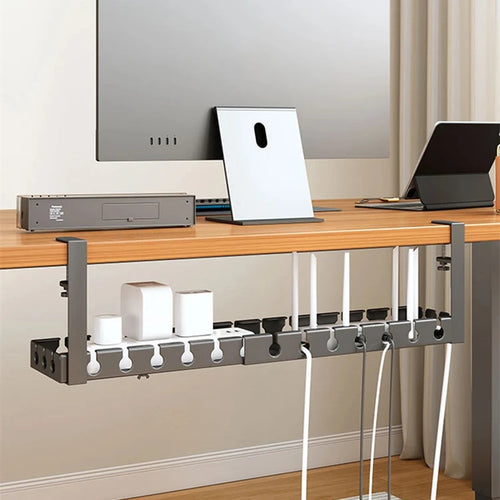 Under-Desk Cable Rack – No-Drill Organizer for Office Wires