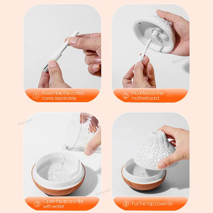 Volcano Mist Humidifier – 300ml USB Diffuser with Rainbow Night Light