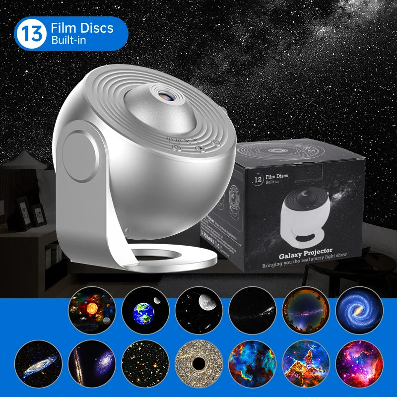 Rotating Galaxy Projector – Starry Sky Night Light Lamp