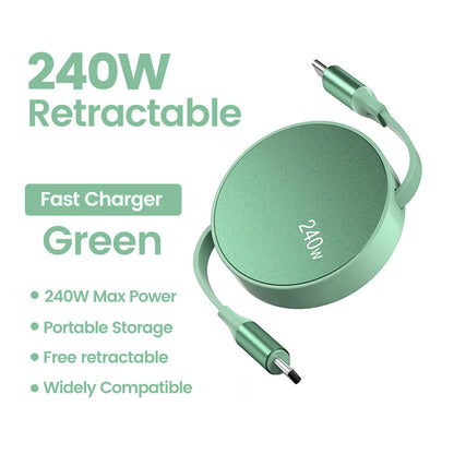 Retractable Type-C Charging Cable