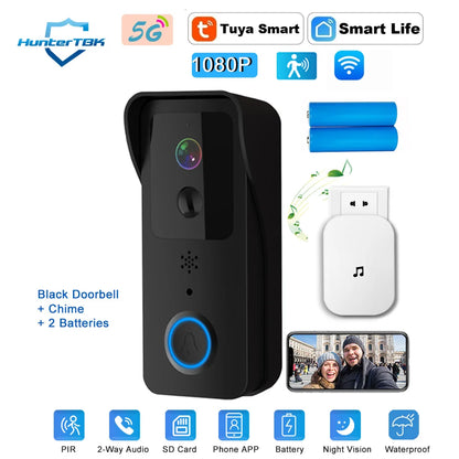 Tuya WiFi Video Doorbell – 1080P Smart Outdoor Camera