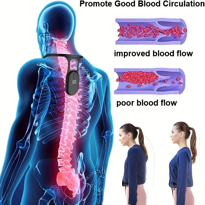 Smart Posture Sensor – Vibration Reminder for Back & Neck