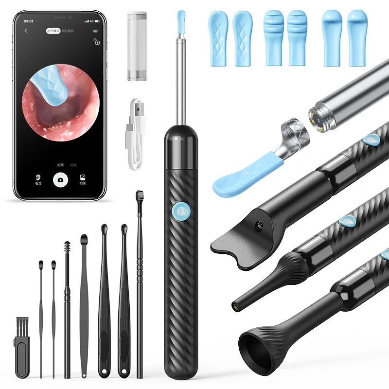 Ear Cleaner with Camera – 8MP Wireless Rechargeable Kit