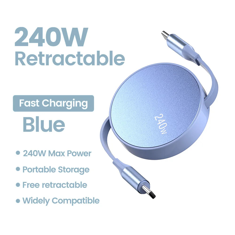 Retractable Type-C Charging Cable