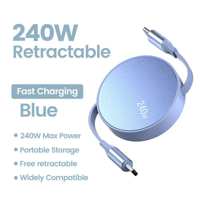 Retractable Type-C Charging Cable