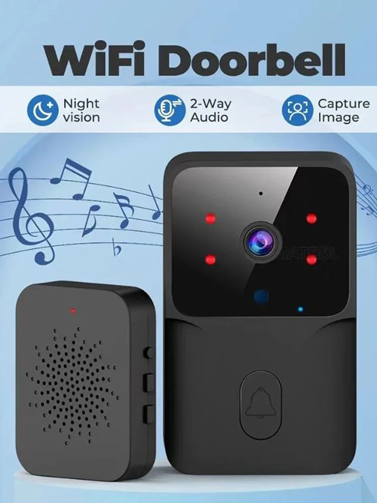 Rechargeable WiFi Doorbell – Night Vision Smart Security