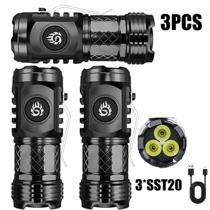 Strong Power Rechargeable LED Flashlight