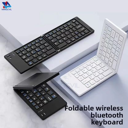 Foldable Wireless Keyboard – Ultra-Slim Bluetooth Travel Keypad