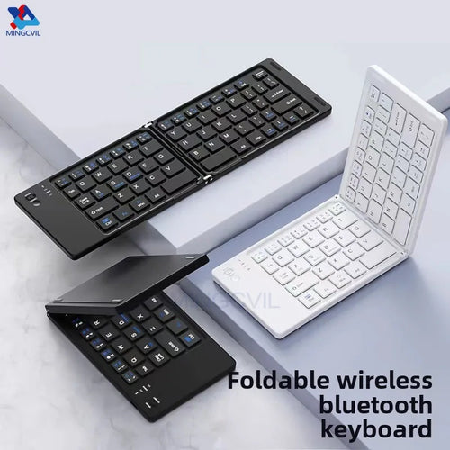 Foldable Wireless Keyboard – Ultra-Slim Bluetooth Travel Keypad