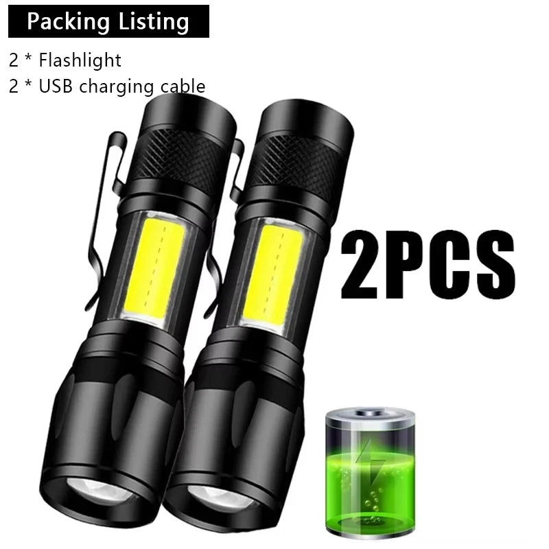 Strong Power Rechargeable LED Flashlight