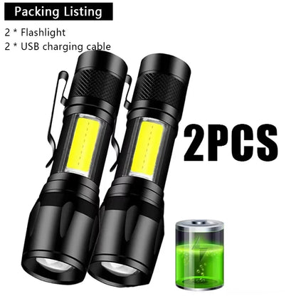 Strong Power Rechargeable LED Flashlight