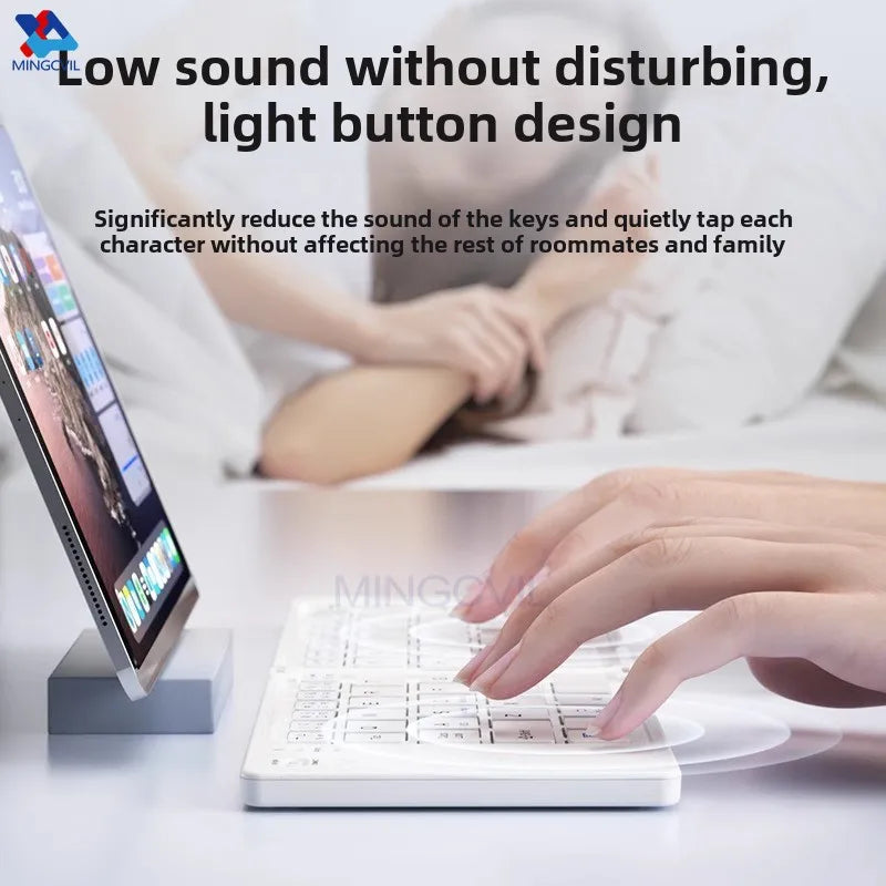 Foldable Wireless Keyboard – Ultra-Slim Bluetooth Travel Keypad