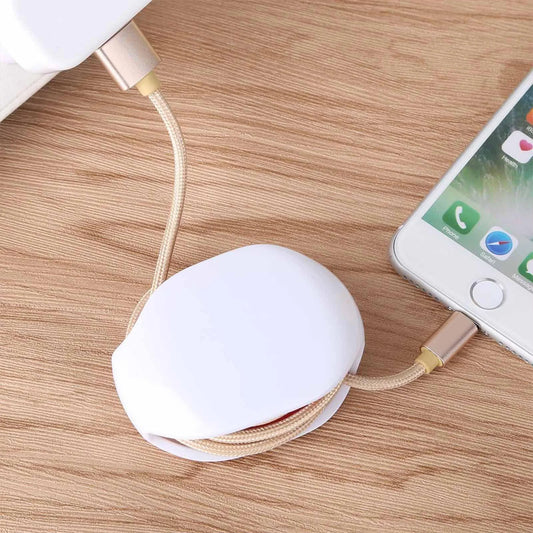 Auto Cable Organizer – Self-Winding Box for Chargers & Wires