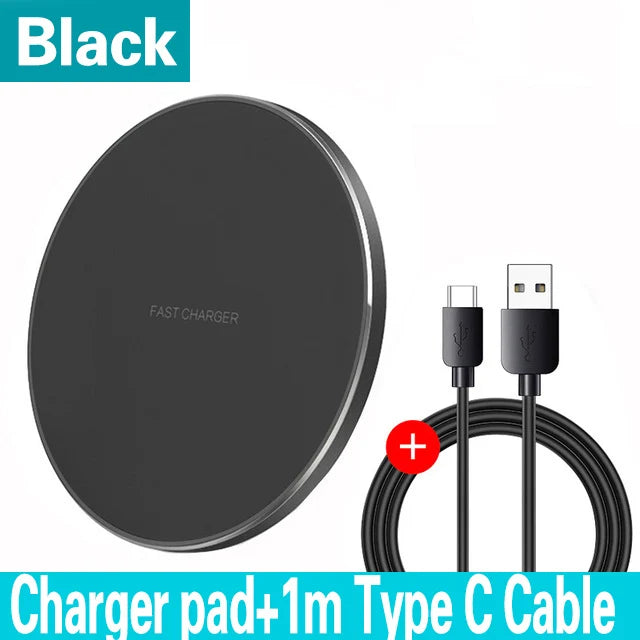 100W Wireless Charger Pad – Fast Charge for iPhone & Android