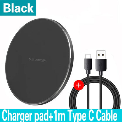 100W Wireless Charger Pad – Fast Charge for iPhone & Android