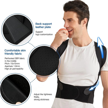 Adjustable Back Brace – Posture Corrector with Full Support
