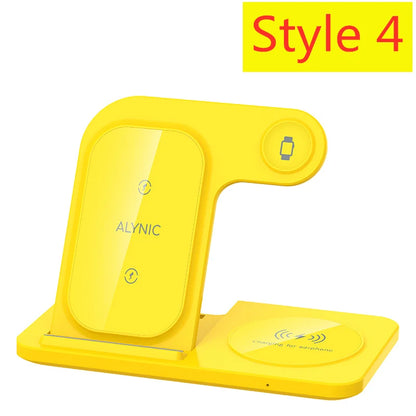 200W 3-in-1 Wireless Charger – Foldable Dock for iPhone & Watch