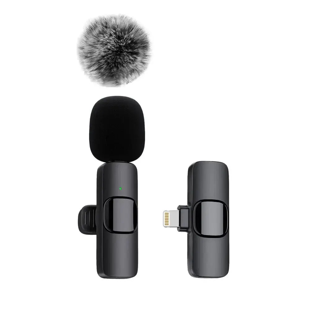 Wireless Lavalier Mic – Mini Clip-On for Phones & Laptops