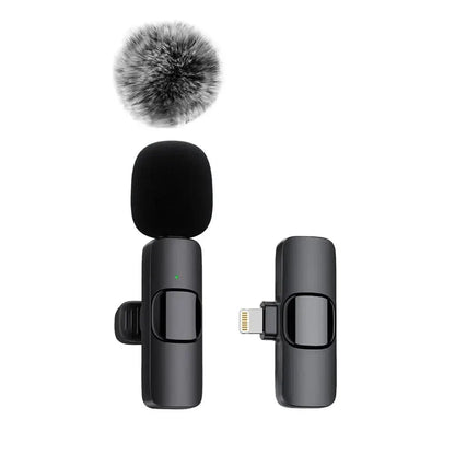Wireless Lavalier Mic – Mini Clip-On for Phones & Laptops