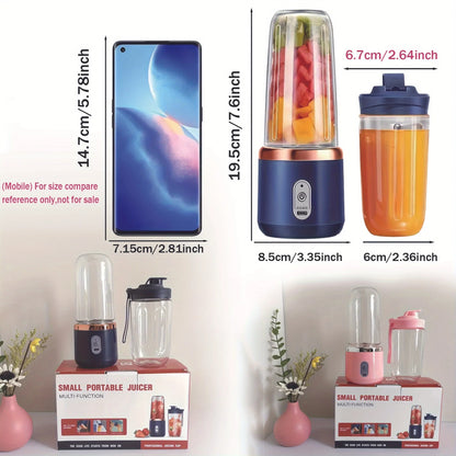 Mini Blender Cup – 6-Blade USB Smoothie & Juice Maker