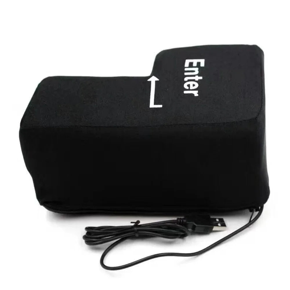 Giant Enter Key – USB Stress Relief Pillow Keyboard