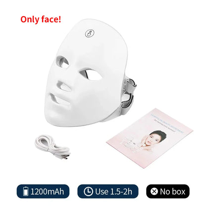 7-Color LED Face & Neck Mask – Skin Tightening Beauty Device