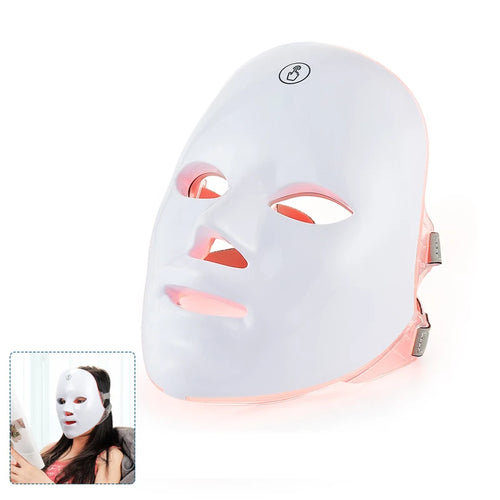 7-Color LED Face & Neck Mask – Skin Tightening Beauty Device