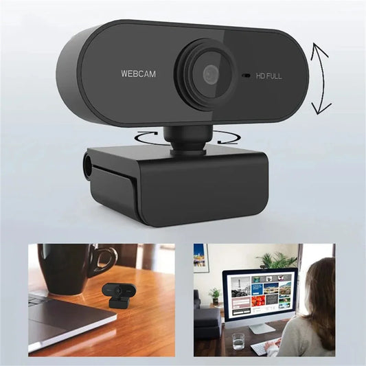 HD Webcam – 2K USB Camera with Mic & Privacy Cover