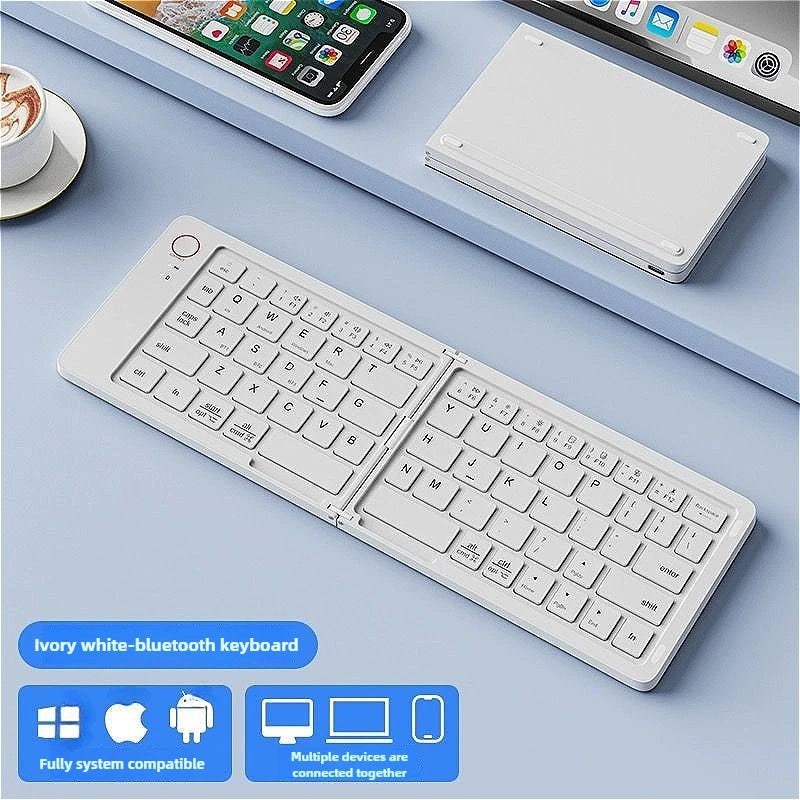 Foldable Wireless Keyboard – Ultra-Slim Bluetooth Travel Keypad