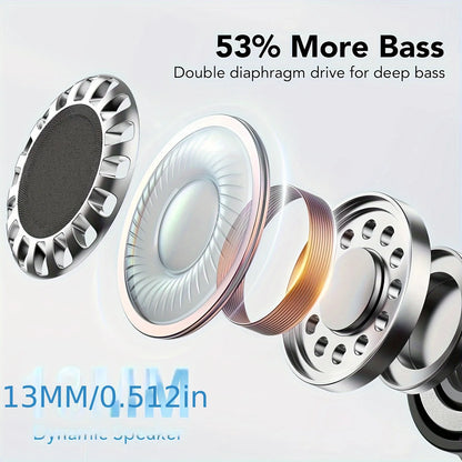 TWS Noise-Cancelling Earbuds – 40dB ENC with LED Display