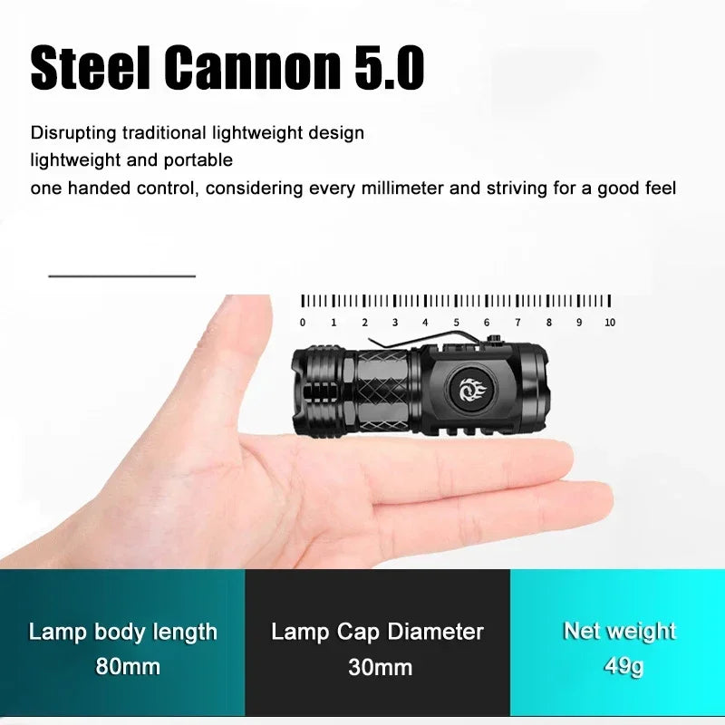 Strong Power Rechargeable LED Flashlight