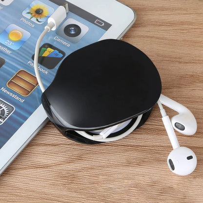 Auto Cable Organizer – Self-Winding Box for Chargers & Wires