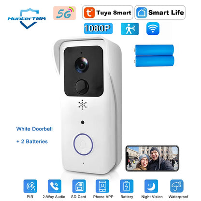 Tuya WiFi Video Doorbell – 1080P Smart Outdoor Camera
