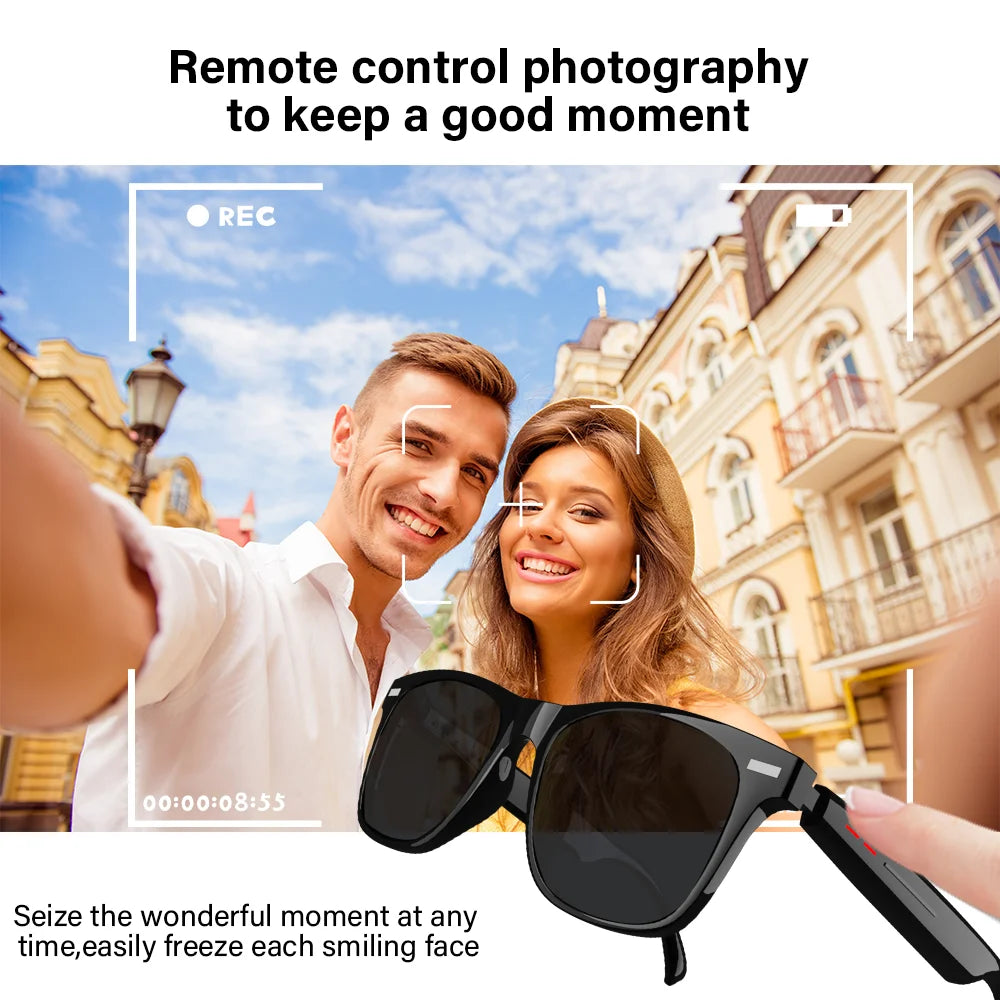 Smart Bluetooth Glasses – Music & Call Sunglasses