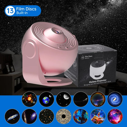 Rotating Galaxy Projector – Starry Sky Night Light Lamp