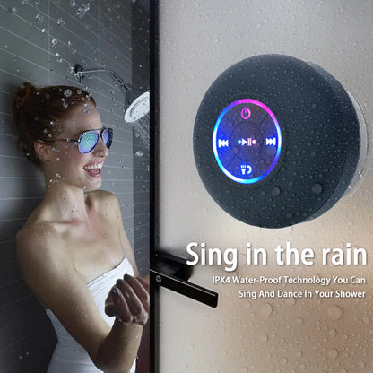 Waterproof Bluetooth Speaker – LED Mini with Suction Cup