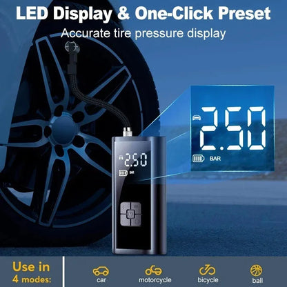 Wireless Car Air Pump with LED