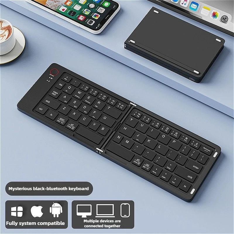 Foldable Wireless Keyboard – Ultra-Slim Bluetooth Travel Keypad