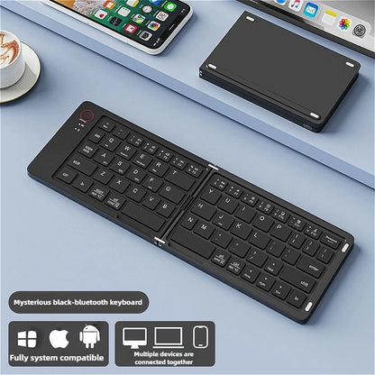 Foldable Wireless Keyboard – Ultra-Slim Bluetooth Travel Keypad
